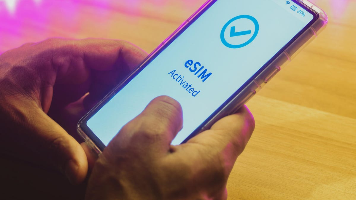 phone using an eSim